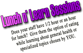 Lunch n' Learn Sessions