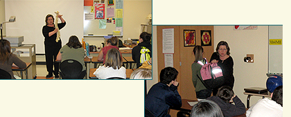 Health Presentation and Back Pack Safety presentation in schools
